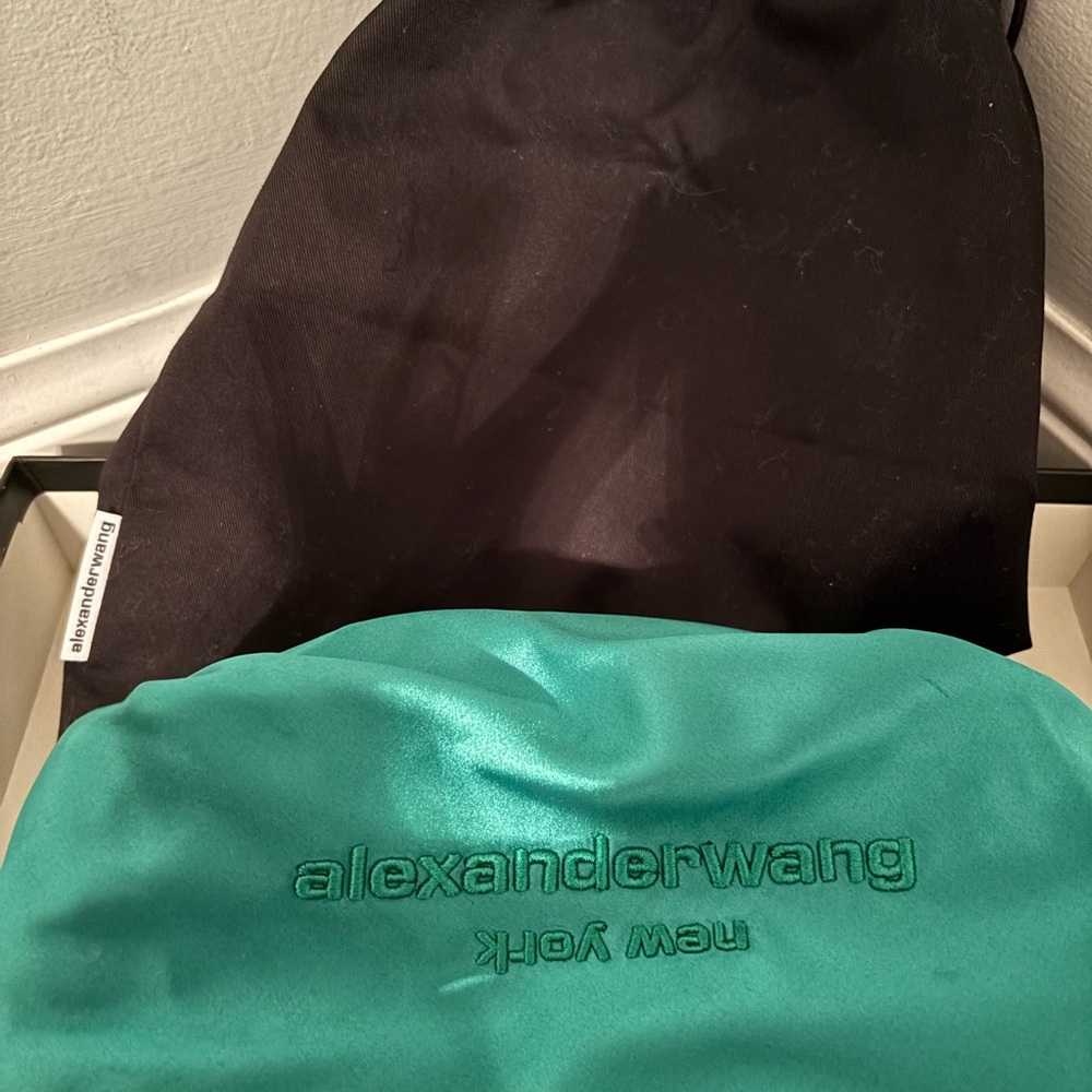 Alexander wang small scrunchie bag in green